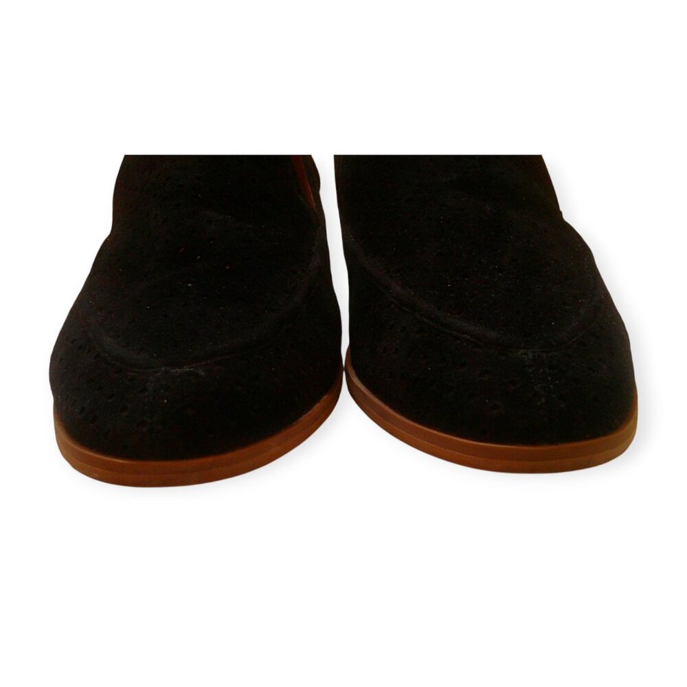 SUSINA Suede Leather Perforated Loafers 8M - Picture 4 of 7